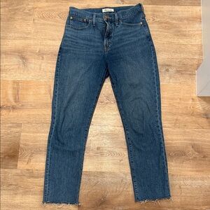 Madewell The Perfect Vintage Blue Jeans, Size 27